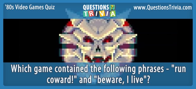 80s video games quiz sinistar The ultimate ’80s video games quiz