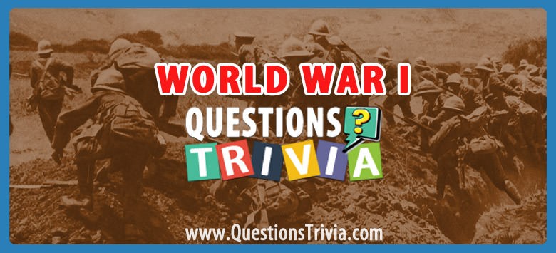 World War I Trivia Category