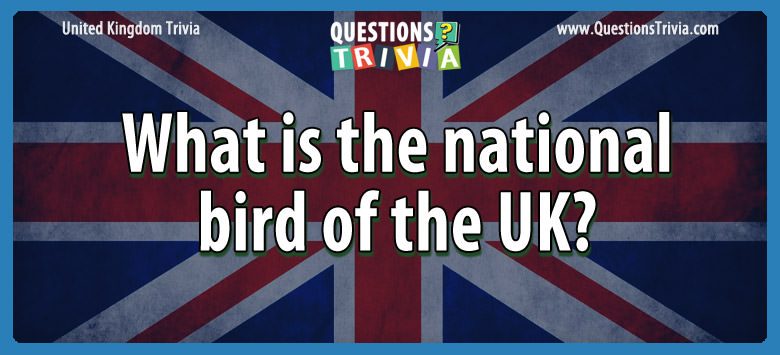 What is the national bird of the uk?