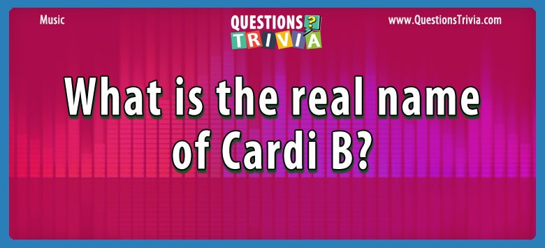 What is the real name of cardi b?